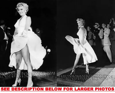 MARILYN MONROE 7YEARITCH SUBWAY LEGS 2xRARE8x10 PHOTOS • $24.94