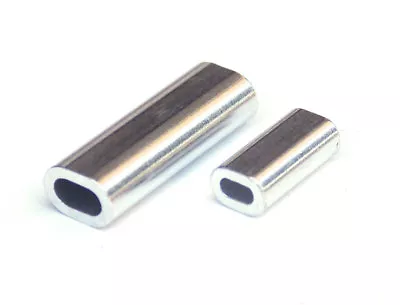 $13.95 • Buy Aluminum Oval Fishing Crimp Sleeves 1.2mm - 2.6mm - 100 Pieces/pack