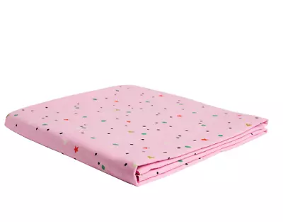 New SAGE X CLARE Lizon Fitted Cot Sheet Pink Elasticated Edge For A Snug Fit • $34