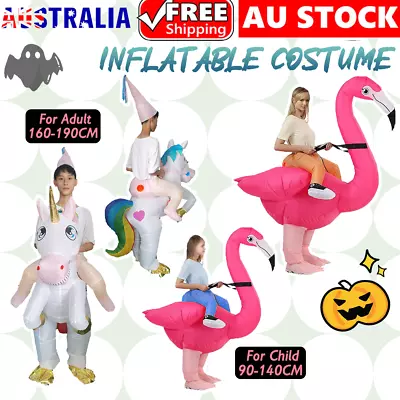 Inflatable Unicorn Flamingo Adult Kids Fancy Dress Halloween Party Costume Suit • $29.99