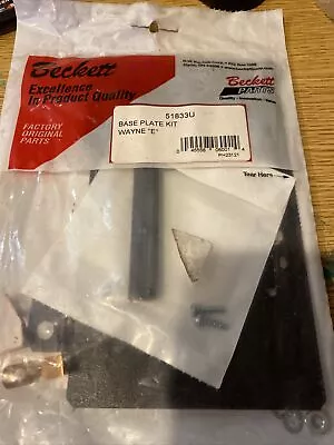 NEW! BECKETT 51833U BASE PLATE KIT WAYNE  E  Ignitor Burner • $10.99