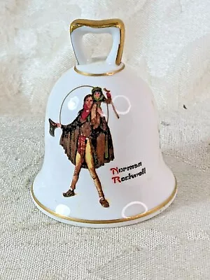 Gorham Christmas Carol Bell With Tiny Tim Norman Rockwell  • $17.60