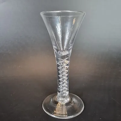 Antique 18th Century Wine Glass With Mercury Air Twist Stem 14.9cm High • £249