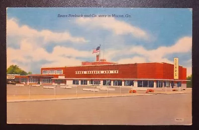 Macon Georgia Sears Roebuck & Co. Vtg. Linen Postcard • $3.99