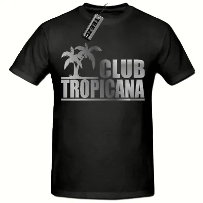Club Tropicana 80's T Shirt Silver Slogan Unisex T ShirtWham Fancy Dress 80's • £9.99