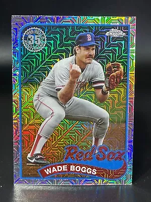 2024 Topps Series 1 WADE BOGGS Red Sox #36 Chrome 1989 Silver Mojo ~QTY~ • $2.24