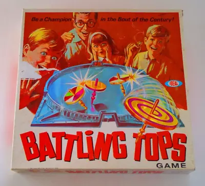 Vintage Battling Tops Game 1968 Ideal Complete With Extra Tops & Pullers (Nice) • $24.50