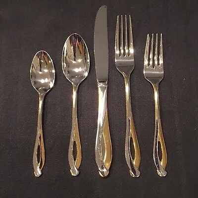 Lenox   Kirk Stieff Debut Gold   Flatware- 5 Piece Place Setting • $60