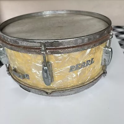 Vintage Pearl Gold / White Snare Drum Wood Interior Made In Japan. (As Is) • $20