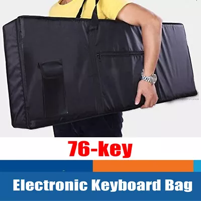 76-Key Electric Keyboard Case Gig Bag Waterproof Padded For Yamaha Korg Casio • $27.99