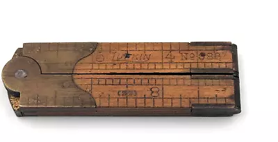 Vintage Lufkin No 386M Folding 12  Caliper Ruler • $19