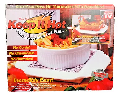 The Original Keep It Hot Microwaveable Hot Plate As Seen On TV Granite Core • $23.18