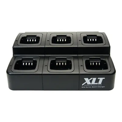 XLT 6-Unit Multi-Charger For Motorola CP100d/CP185 Radios • $199.99