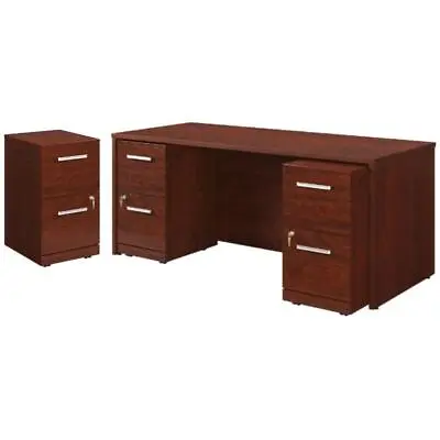 Home Square 2-Piece Set With 72  X 30  Desk & 2-Drawers Mobile File Cabinet • $1445.65