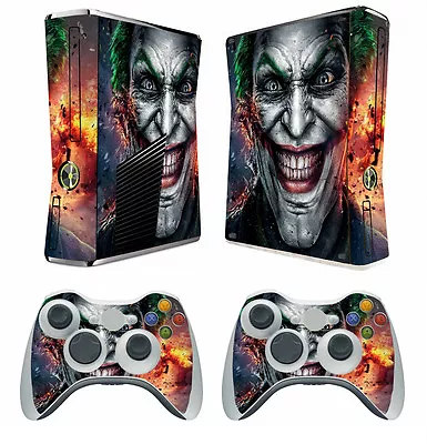 $9.99 • Buy Joker 250 Vinyl Decal Cover Skin Sticker For Xbox360 Slim And 2 Controller Skins
