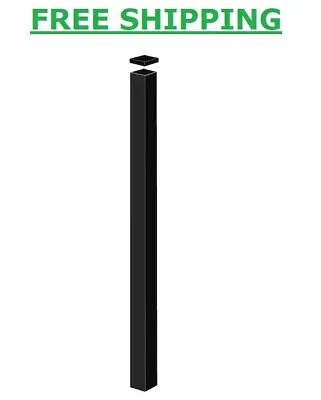 Heavy-Duty 2-1/2 In. X 2-1/2 In. X 8-7/8 Ft. Black Aluminum Fence Blank Post • $85.93