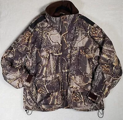 Cabelas Camo Jacket Size 2XL TallBird HuntingShell Pockets Game Pouch Hood  • $89