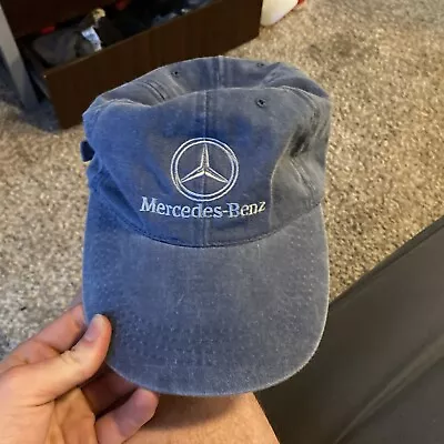 Genuine Vintage Exclusive Mercedes-Benz Denim Blue Hat Cap Adjustable Strapback • $85