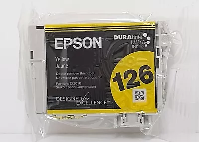 1 Epson 126 High Capacity Ink Cartridge T1264 Yellow 9/23 Expiration New Sealed • $8.99