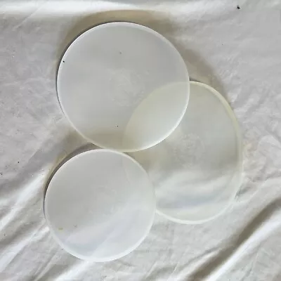 Three Revere Ware Plastic Bowl Lids Only Great Condidtion Sizes 5.5 7 & 8 Inch • $12.98