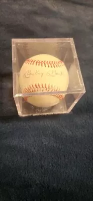 Mickey Mantle No. 7 Signed Baseball SIGNED TWICE • $999