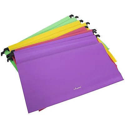 £21.99 • Buy Pack Of 16 Colour Polypropylene Foolscap Filing Cabinet Suspension Files Folders