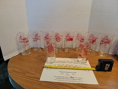 1962 Milwaukee Braves Ladies Day Set Of 10 Glasses & Copy Of Flyer Colt 45s • $359.99