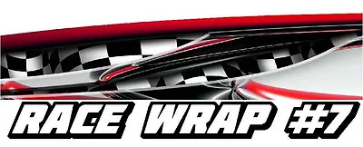RACE CAR GRAPHICS #7 Half Wrap Vinyl Decal IMCA Late Model Dirt Trailer Truck • $125