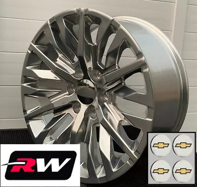 $1669 • Buy 22 X9  Inch Chevy Suburban OEM Specs Wheels Polished 2019 2021Sierra Denali Rims