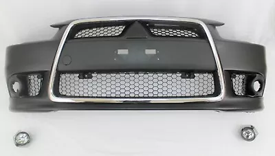 Front Bumper Cover Grille Chrome Surround 9pc Set Fits 2009-15 Lancer Ralliart • $422.06