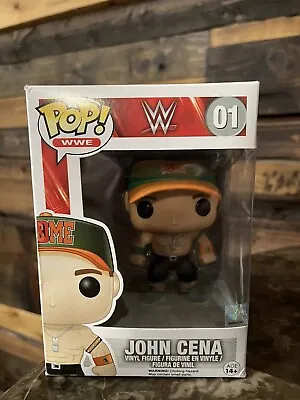 £32.45 • Buy Funko Pop! WWE John Cena 01 WWE Rare Green Orange Hat  Box Damage Wrestling G