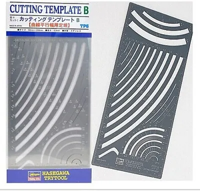 $19.71 • Buy Hasegawa Curved Parallel Widths Scribing Template - #tp6