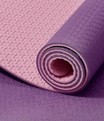 IUGA Yoga Mat Non Slip Anti-tear Yoga Mats Eco Friendly Hot Yoga Mat Purple Pink • $18.99