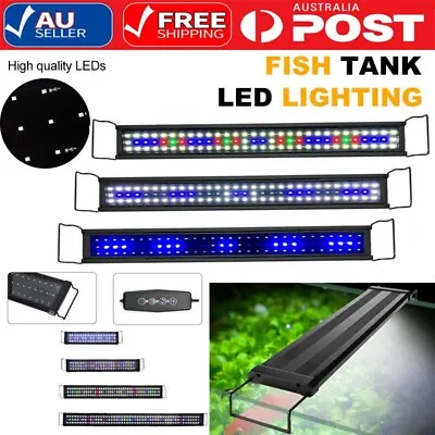 $11.98 • Buy 60 90cm LED Aquarium Light Full Spectrum Aqua Plant Fish Tank Bar Lamp Lighting