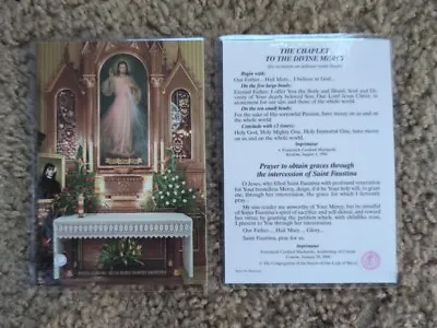 Christian Second Class Relic St. Faustina Kowalska Vestment Holy Card XL RARE • $65