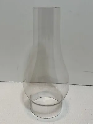GLASS HURRICANE LAMP Angled GLASS GLOBE • $17.99