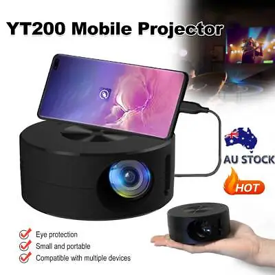 $49.99 • Buy Mini Projector LED HD 1080P Home Cinema Portable Home Theater Projector 2022 NEW