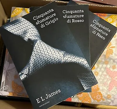 50 Shades Of Grey 3 Book Set ITALIAN VERSION  - Check Description • £25
