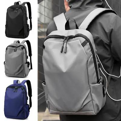 Men Waterproof Laptop Backpack USB Travel Hiking School Business Rucksack 17.3   • $16.07