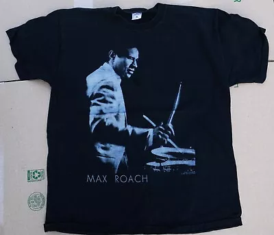 Vintage Jazz Legend Max Roach Fruit Of The Loom Lofteez Cotton T-Shirt Size XL • $49.99