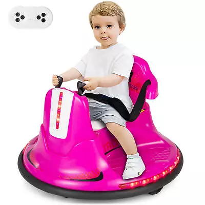 12V Bumper Car For Kids Toddlers Electric Ride On Car Vehicle W/ 360° Spin Pink • $99.99