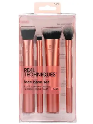 Real Techniques Face Base Makeup Brush Kit - 4pc REF(10005200) • $13.50