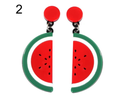 Funny Watermelon Lemon Strawberry Fruit Series Dangle Women Ear Studs Earring... • $15.05