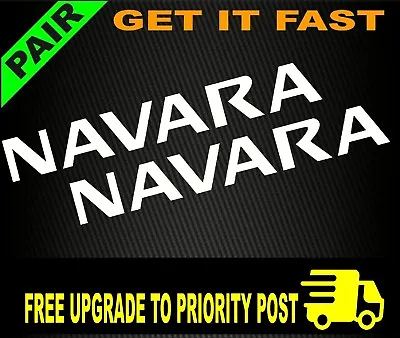$6.90 • Buy NISSAN NAVARA CAR 4x4 Ute Stickers PAIR Decals