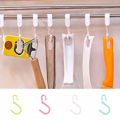 Quality Plastic S Hooks Kitchen Meat Pan Utensil Clothes Hanger Hanging Towel& • $0.99