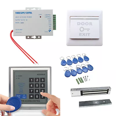 Electric RFID Door Lock Magnetic Access Controller System Maglock Card Keypad • $14.99