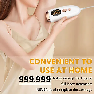 $41.99 • Buy IPL Hair Removal Laser Permanent Body Epilator Painless Device 999,999 Flashes