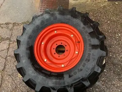 £600 • Buy 420/70R24 Tractor Tyre And Wheel Kubota  420/70R24 Front Agricultural Wheel