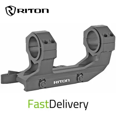 Riton Optics Quick Detach Scope Mount 30mm With 1  Reducing Ring Black • $95.99