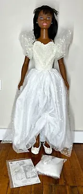 Vintage My Size Barbie Bride Doll African American Over 3 Ft. • $150